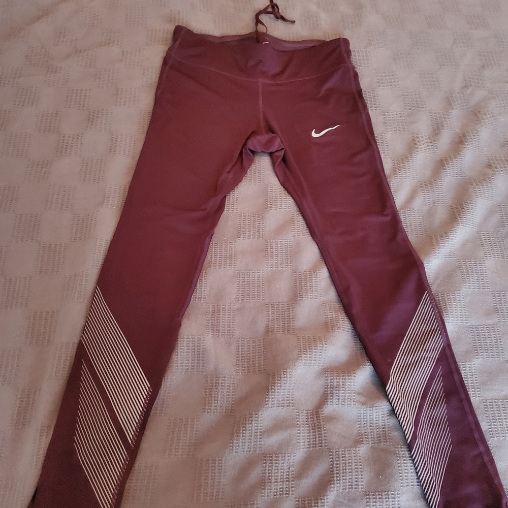Nike legs with mesh behind the knee